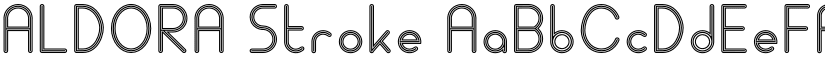 ALDORA Stroke font