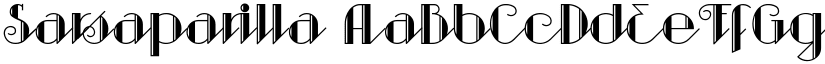 Sarsaparilla font