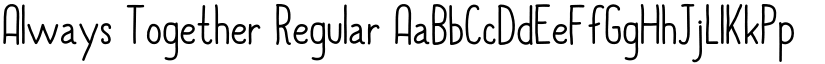 Always Together Regular font
