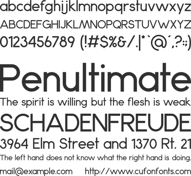 Anke font preview