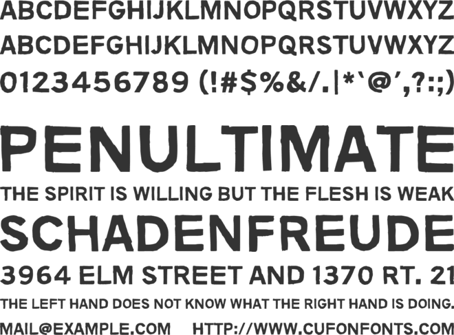 Animals are like people font preview