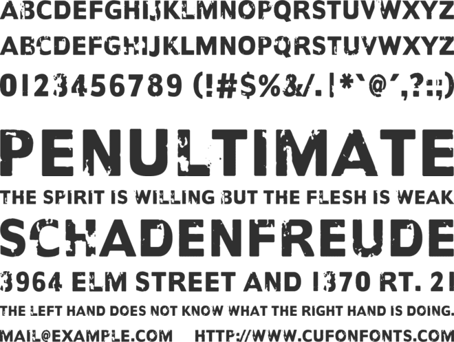 Another name for font preview