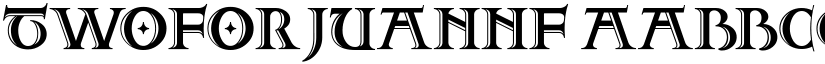 TwoForJuanNF font