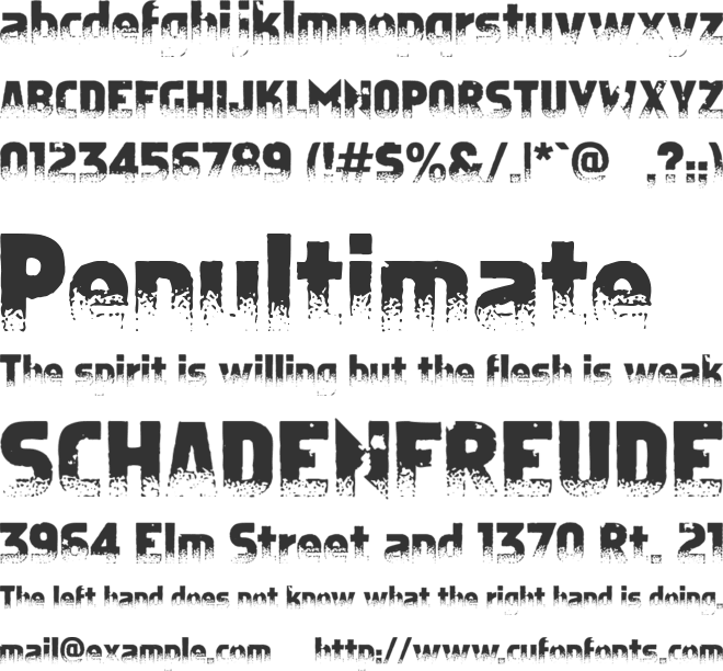 Apostate Cancer font preview