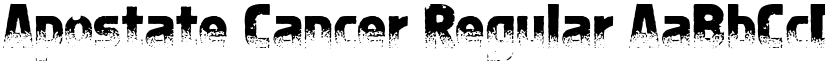 Apostate Cancer Regular font