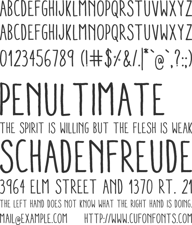 Aracne Condensed font preview