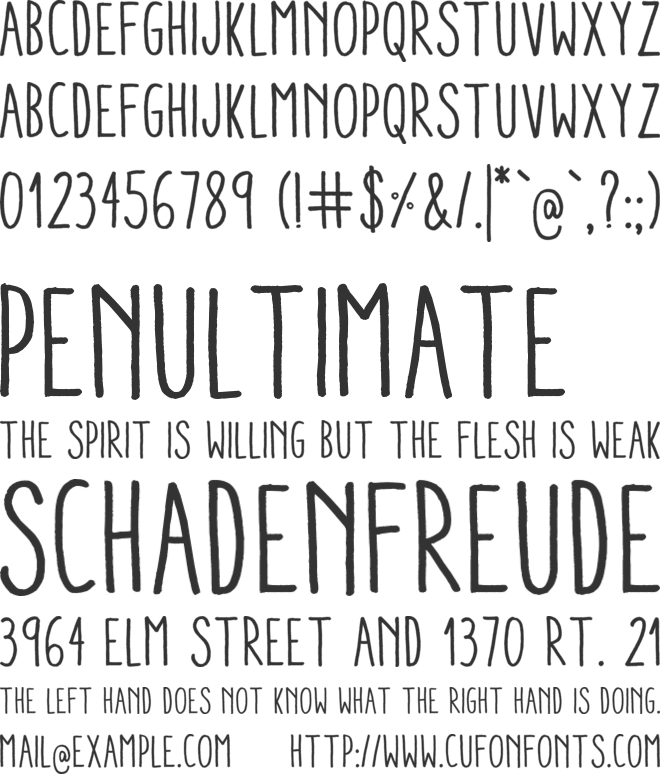 Aracne Condensed font preview