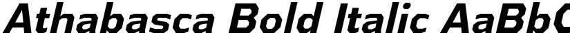 Athabasca Bold Italic font