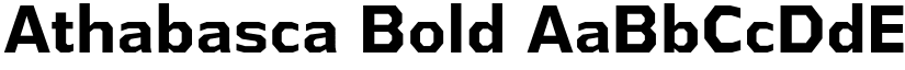 Athabasca Bold font