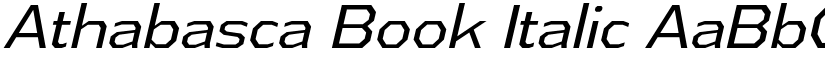 Athabasca Book Italic font