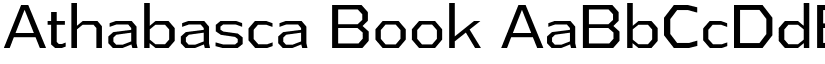 Athabasca Book font