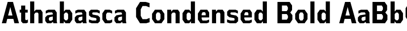Athabasca Condensed Bold font