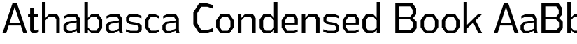 Athabasca Condensed Book font