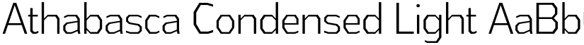 Athabasca Condensed Light font
