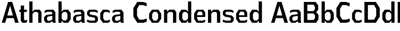 Athabasca Condensed font