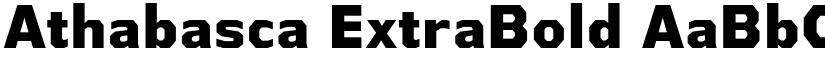 Athabasca ExtraBold font