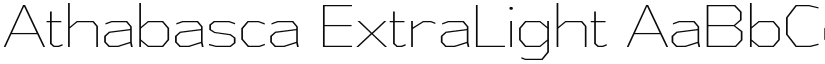 Athabasca ExtraLight font