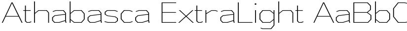 Athabasca ExtraLight font