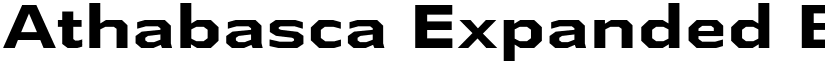 Athabasca Expanded Bold font