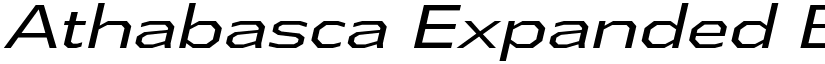Athabasca Expanded Book Italic font