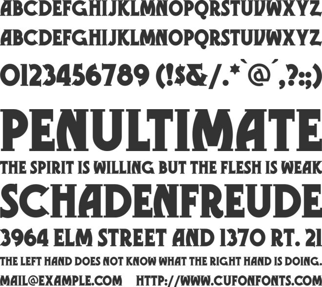 Gramophone NF font preview