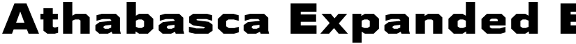 Athabasca Expanded ExtraBold font