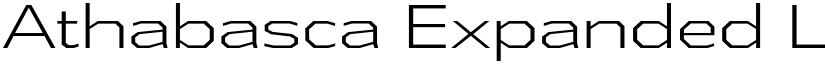 Athabasca Expanded Light font