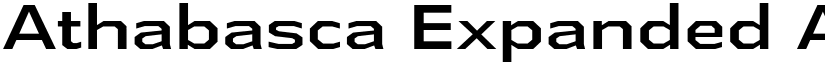 Athabasca Expanded font