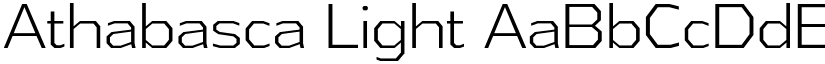 Athabasca Light font