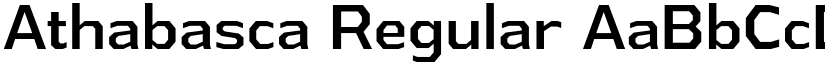 Athabasca Regular font
