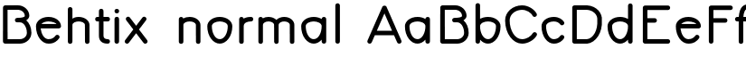 Behtix normal font