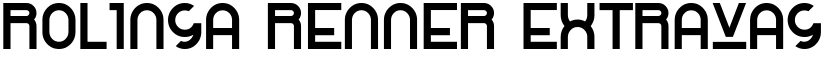 Rolinga Renner Extravaganza font