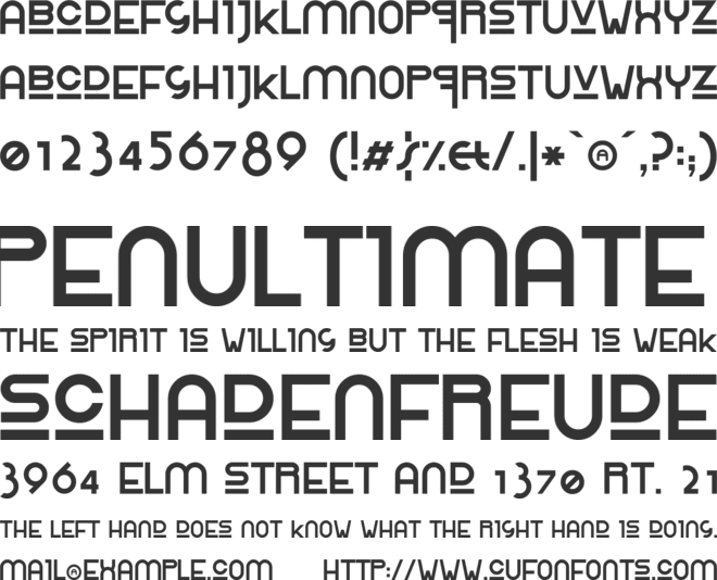 Rolinga Renner font preview