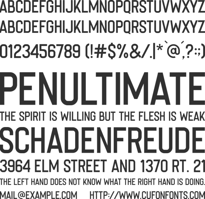 Imperfecta font preview