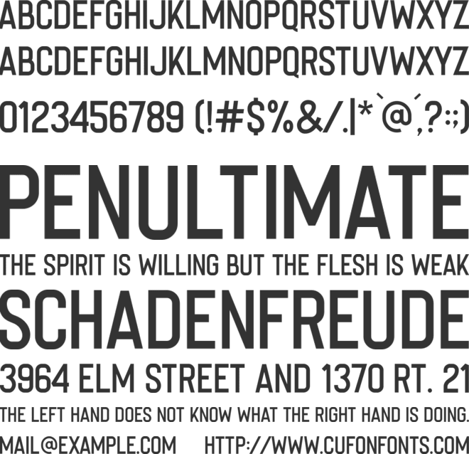 Imperfecta font preview