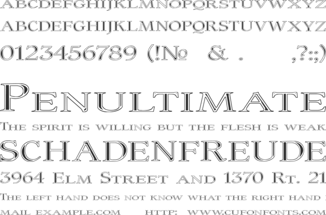 Coltaine font preview