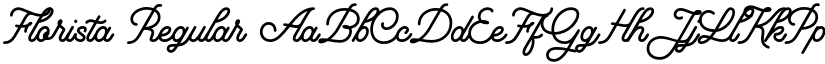 Florista Regular font