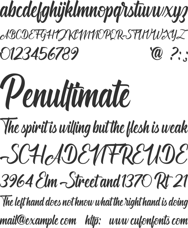 Angelinatta Personal Use Only font preview