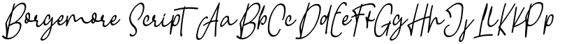Borgemore Script font