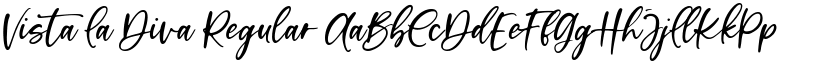 Vista La Diva Regular font