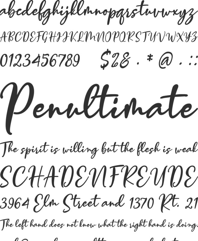 valentine vibes font preview