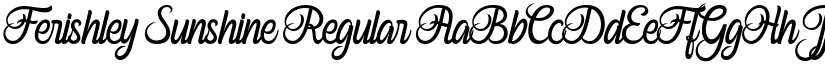 Ferishley Sunshine Regular font