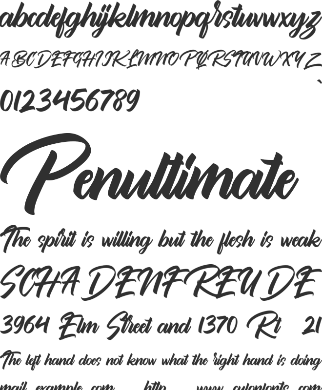 Bythemis Quertas Personal Use 1 font preview