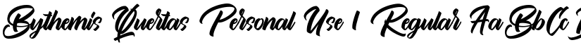 Bythemis Quertas Personal Use 1 Regular font