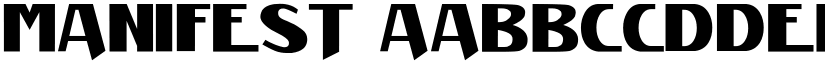 Manifest font
