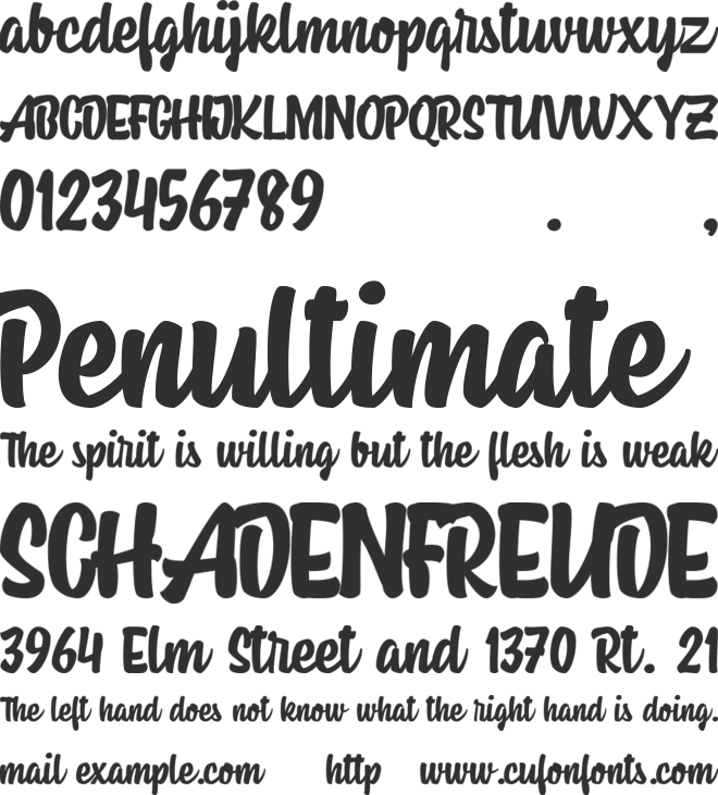 Housemate font preview