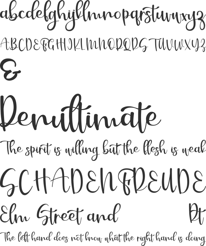 Sweet And  Pretty font preview