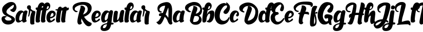Sarllett Regular font