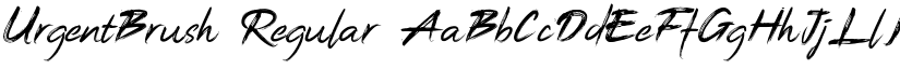 UrgentBrush Regular font