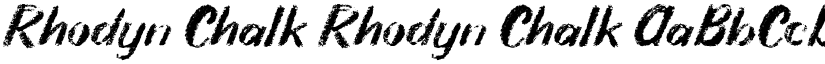 Rhodyn Chalk Rhodyn Chalk font